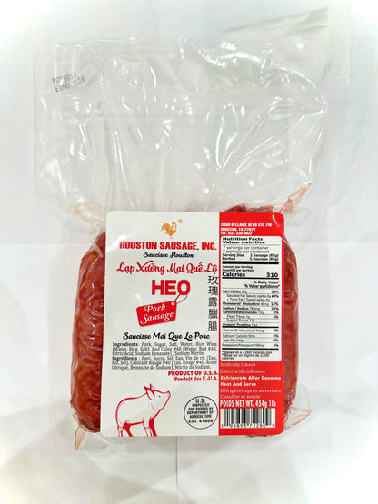 Lạp Xưởng Mai Quế Lộ Heo 16oz | Houston Pork Sausage
